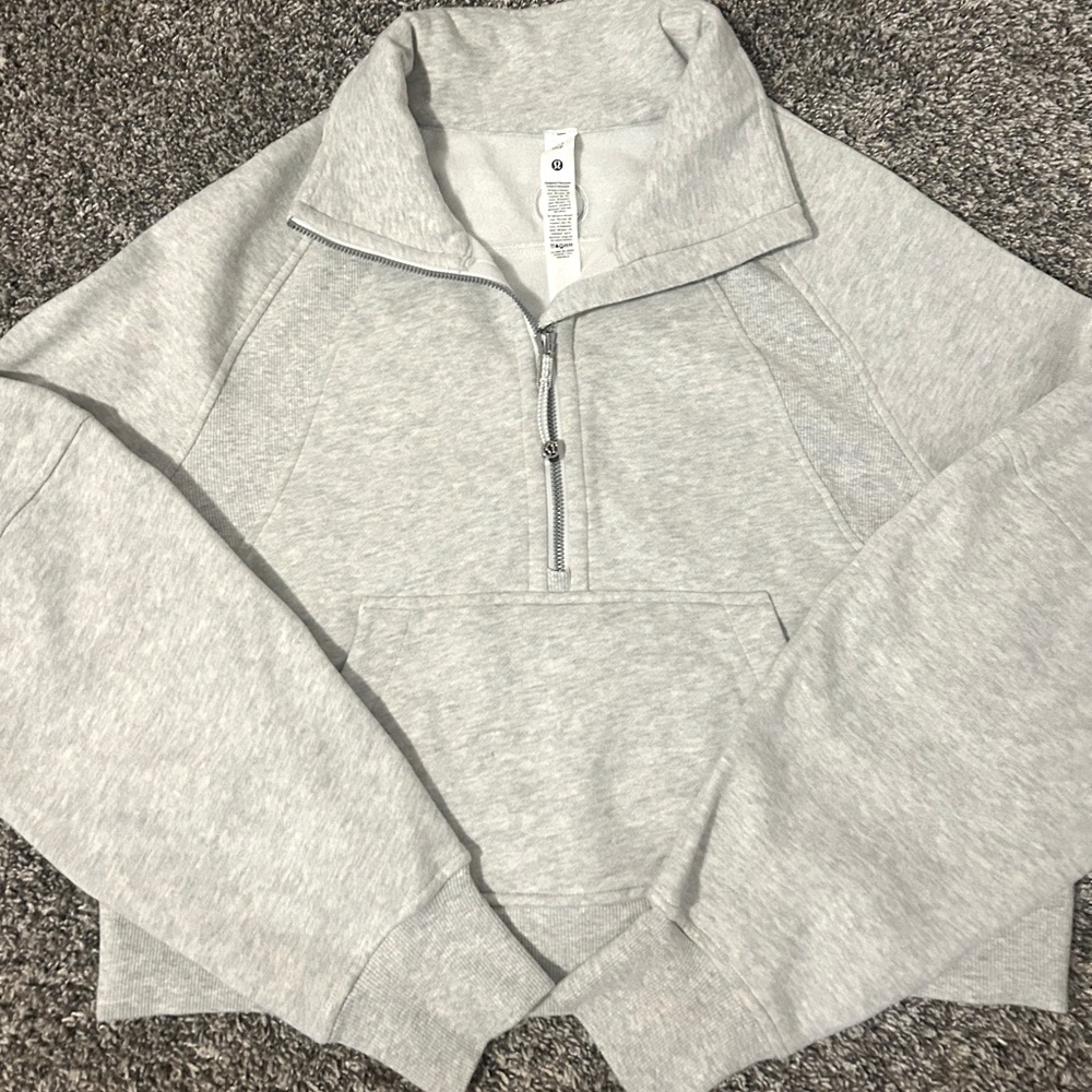 Lululemon Athletica Scuba Oversized Funnel Neck in Gray